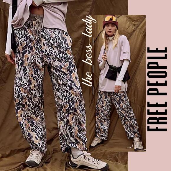 Free People barrel wide-leg pants activewear track hiking Movement Small